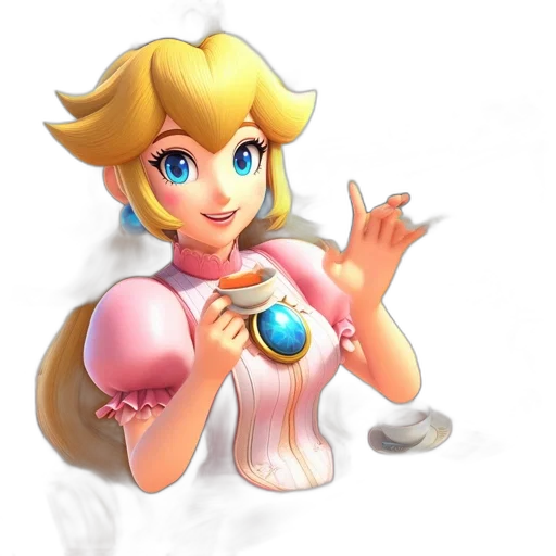 dress, crown, weapon, staff transparent PNG cut-out