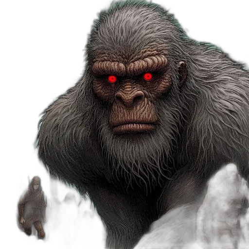 creature, animal, face, concept art transparent PNG cut-out