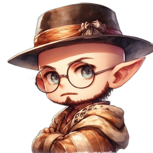 hat, staff, face, dragon transparent PNG cut-out