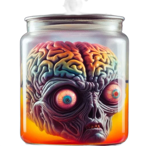 mask, face, bottle, creature transparent PNG cut-out