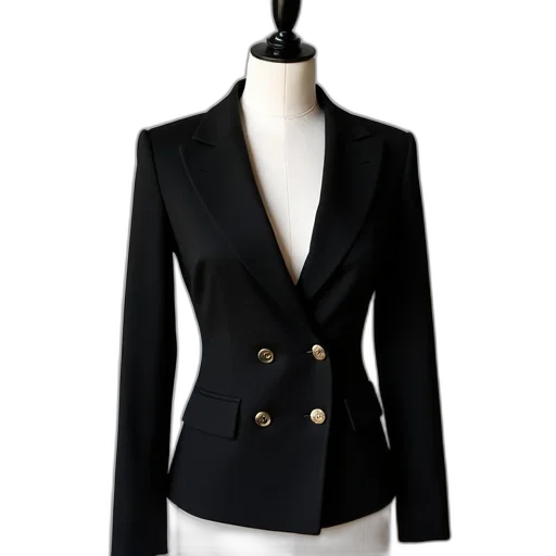 jacket, black, blazer, white transparent PNG cut-out