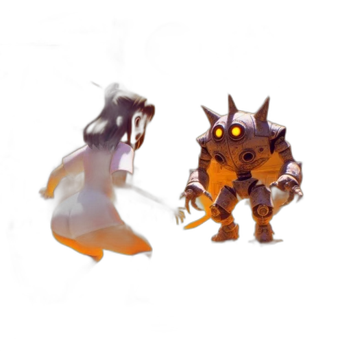 creature, robot, weapon, concept art transparent PNG cut-out