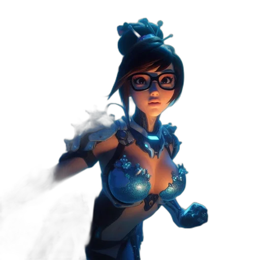 staff, mask, weapon, robot transparent PNG cut-out