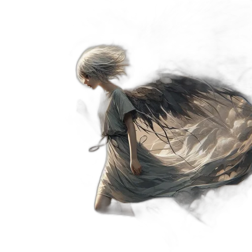 hair, dress, creature, dragon transparent PNG cut-out