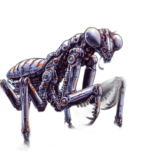 robot, creature, animal, jacket transparent PNG cut-out