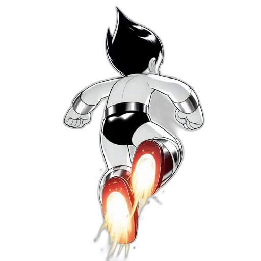 robot, staff, comic book art, cartoon transparent PNG cut-out