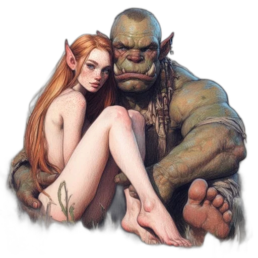 creature, concept art, fantasy art, comic book art transparent PNG cut-out