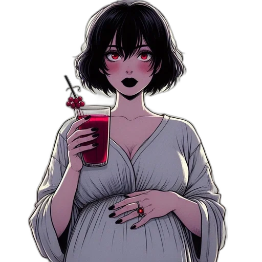 dress, staff, creature, anime transparent PNG cut-out