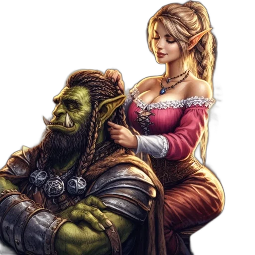 fantasy art, concept art, comic book art, pixel art transparent PNG cut-out
