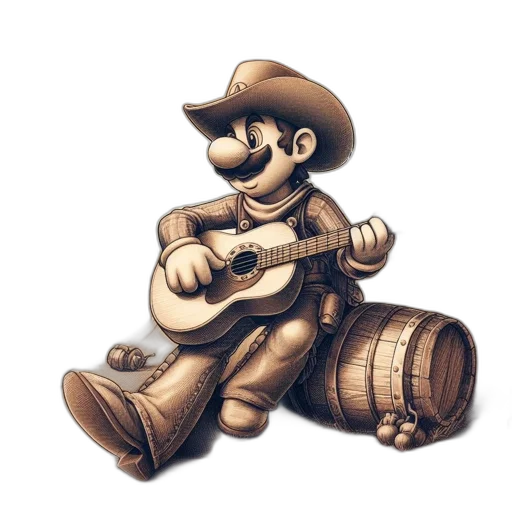 concept art, cartoon, 3d render, pixel art transparent PNG cut-out