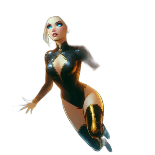 robot, dress, concept art, 3d render transparent PNG cut-out
