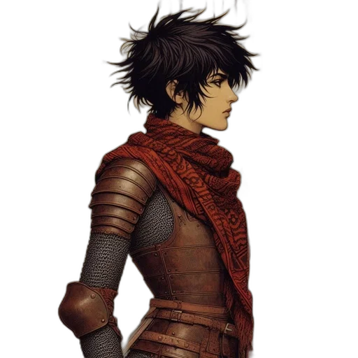 sword, dragon, staff, jacket transparent PNG cut-out