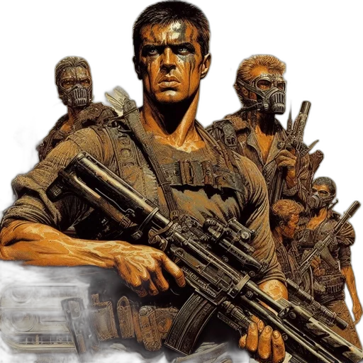 weapon, comic book art, concept art, photorealistic transparent PNG cut-out