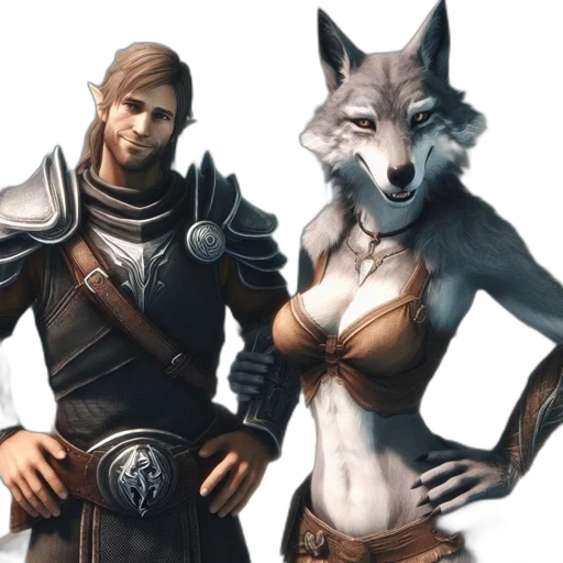 fantasy art, concept art, comic book art, 3d render transparent PNG cut-out