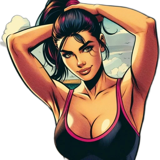 comic book art, cartoon, concept art, fantasy art transparent PNG cut-out