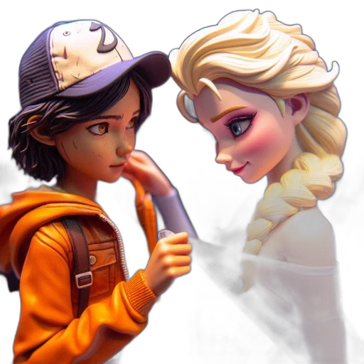 3d render, concept art, photorealistic, cartoon transparent PNG cut-out