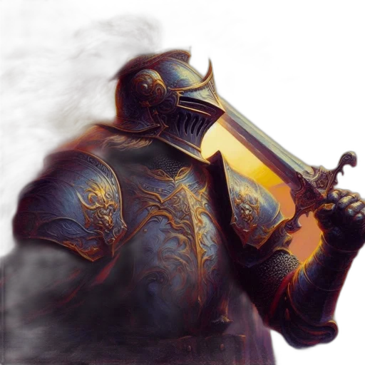 sword, weapon, robot, crown transparent PNG cut-out