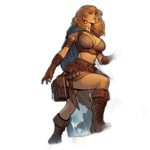 concept art, fantasy art, comic book art, pixel art transparent PNG cut-out