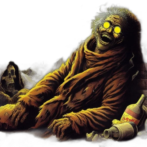 mask, creature, jacket, concept art transparent PNG cut-out