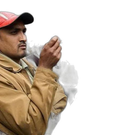 jacket, staff, hat, umbrella transparent PNG cut-out
