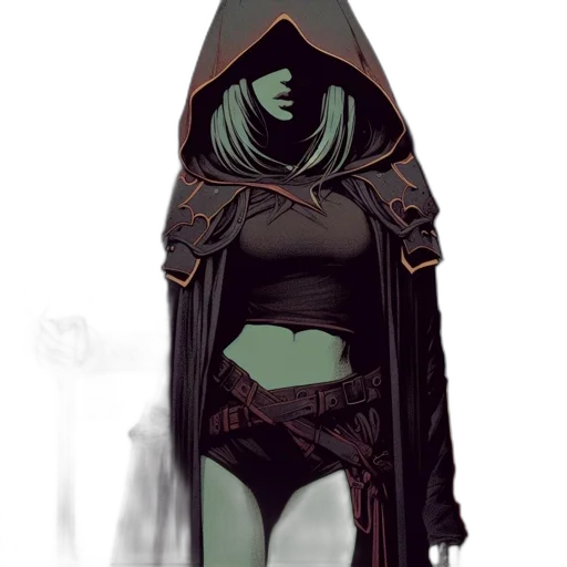 mask, jacket, dress, staff transparent PNG cut-out