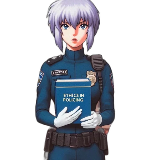 staff, jacket, weapon, robot transparent PNG cut-out