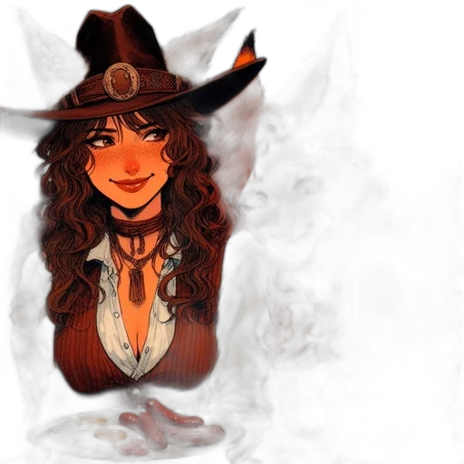 hat, staff, fantasy art, concept art transparent PNG cut-out