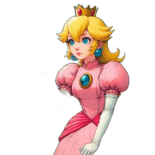 dress, crown, weapon, staff transparent PNG cut-out
