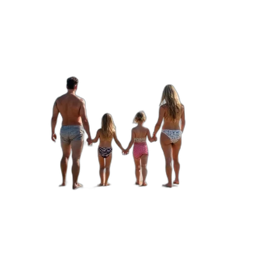 3d render, concept art, beach, underwater transparent PNG cut-out
