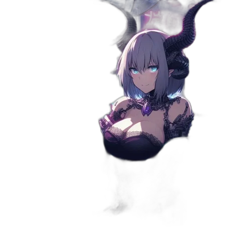 dragon, mask, dress, crown transparent PNG cut-out