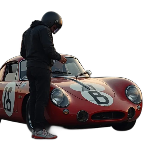 car, jacket, animal, 3d render transparent PNG cut-out
