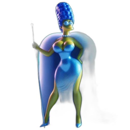 dress, staff, robot, umbrella transparent PNG cut-out