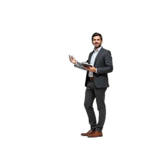 staff, jacket, furniture, robot transparent PNG cut-out