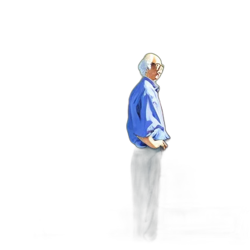 jacket, staff, face, robot transparent PNG cut-out