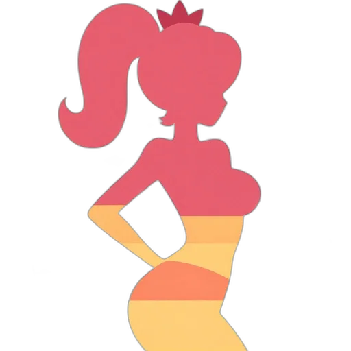 dress, crown, staff, cartoon transparent PNG cut-out
