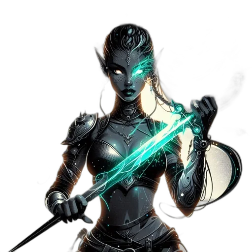 staff, sword, weapon, fantasy art transparent PNG cut-out