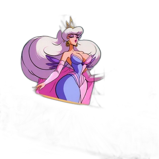 dress, crown, staff, weapon transparent PNG cut-out