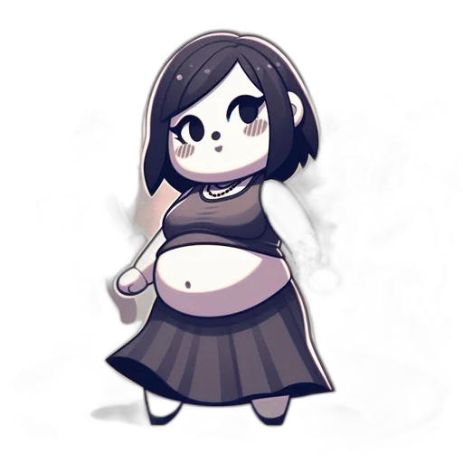 dress, staff, creature, jewelry transparent PNG cut-out