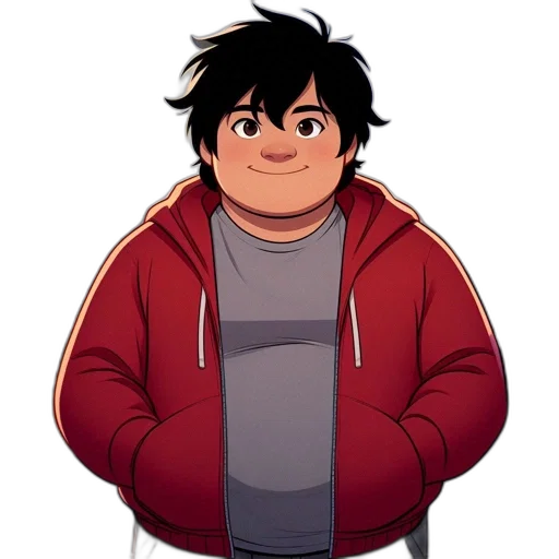 jacket, staff, face, creature transparent PNG cut-out