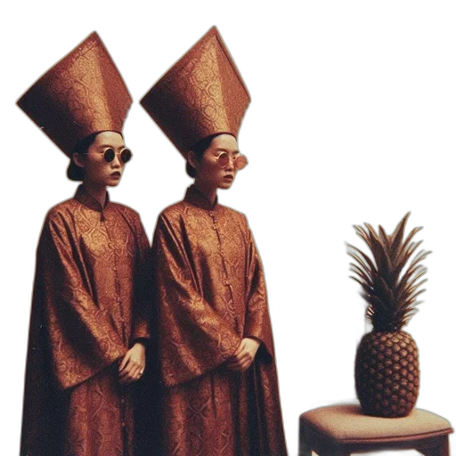 crown, hat, staff, mask transparent PNG cut-out