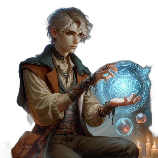 staff, fantasy art, concept art, comic book art transparent PNG cut-out