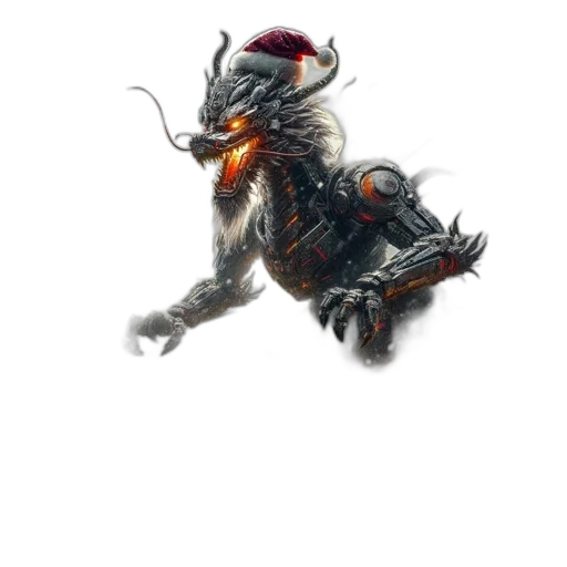 dragon, creature, animal, staff transparent PNG cut-out