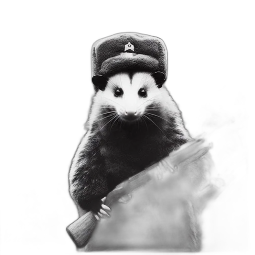 animal, hat, weapon, staff transparent PNG cut-out