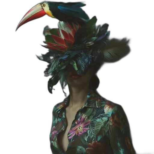 hat, dress, crown, mask transparent PNG cut-out