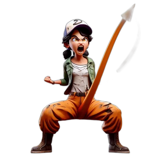 staff, weapon, concept art, 3d render transparent PNG cut-out