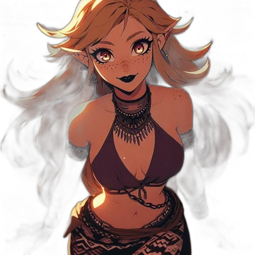 dress, mask, staff, crown transparent PNG cut-out