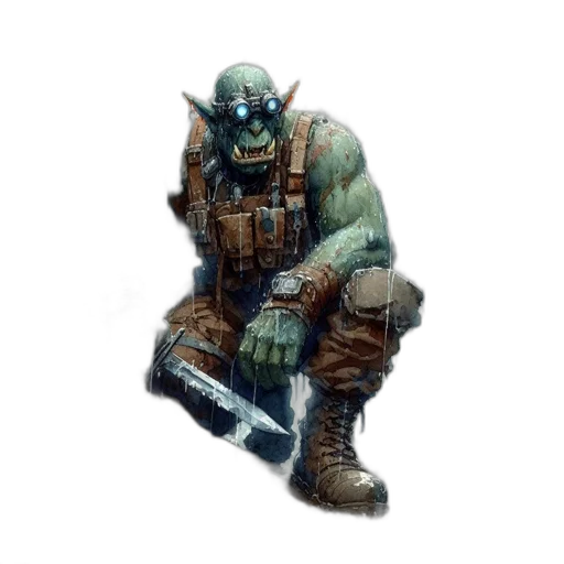 creature, weapon, staff, mask transparent PNG cut-out