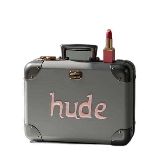 bottle, 3d render, lipstick, gray transparent PNG cut-out