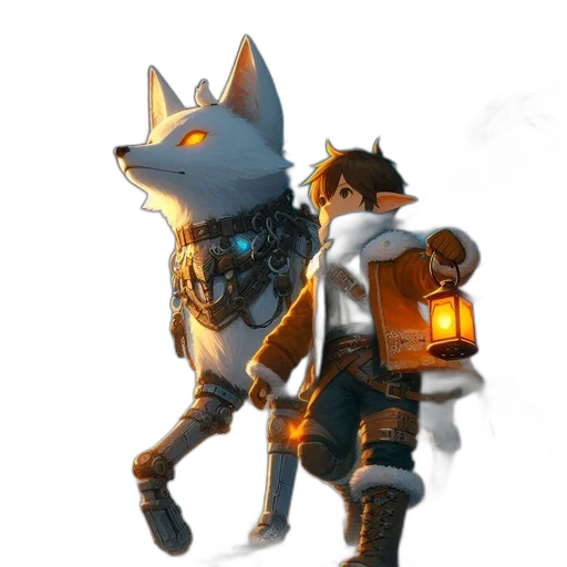 staff, jacket, weapon, animal transparent PNG cut-out