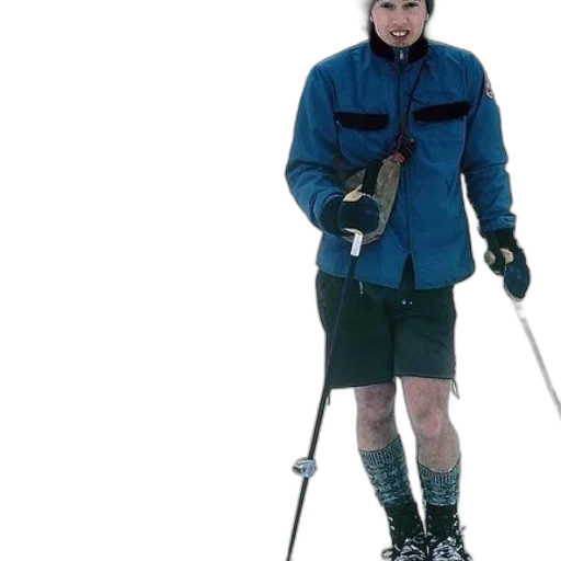 staff, weapon, man, shorts transparent PNG cut-out